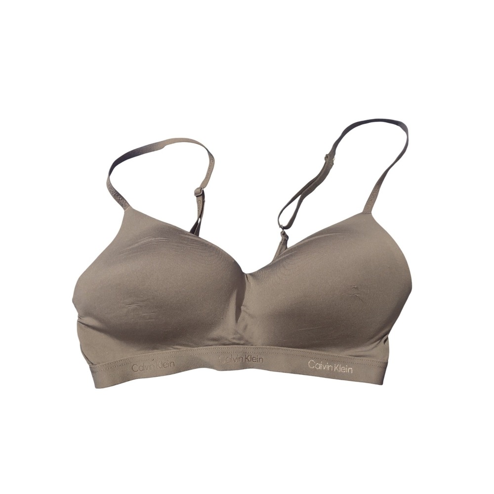 Calvin‎ Klein Womens Wire Free  Convertible Straps Taupe Stretch QF7618-032